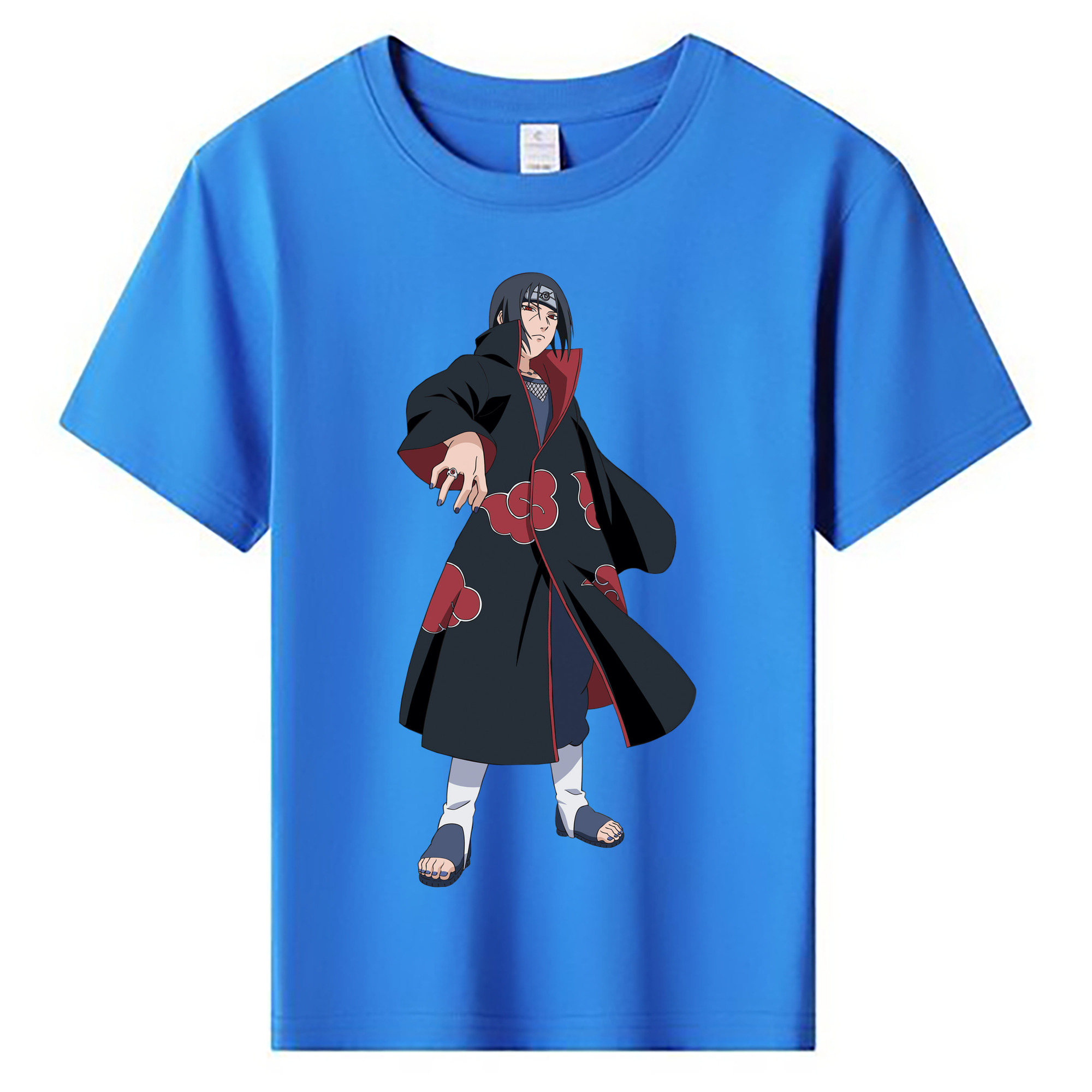 （画像用） NARUTO -ナルト- うちは イタチ Uchiha Itachi 綿100％キッズTシャツ（フロントプリント）